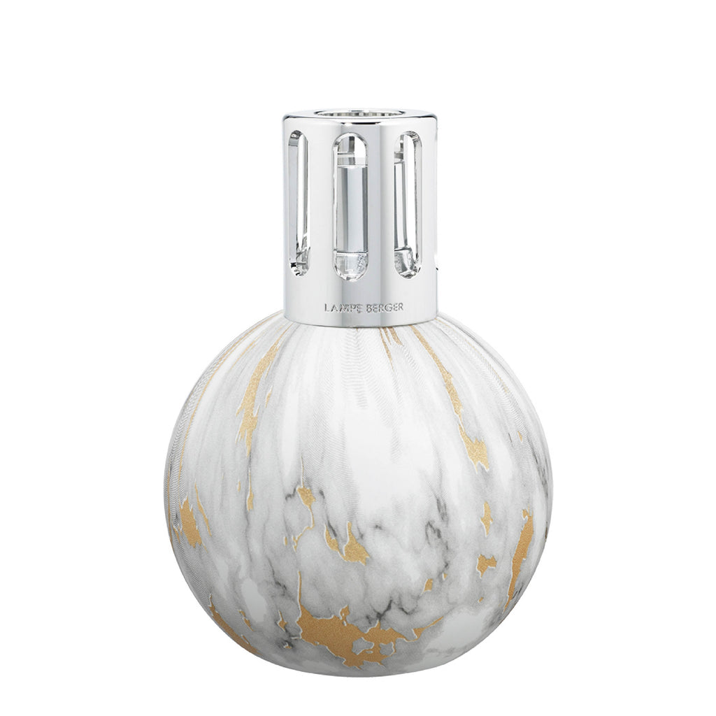 Marbled Fragrance Lamp | White