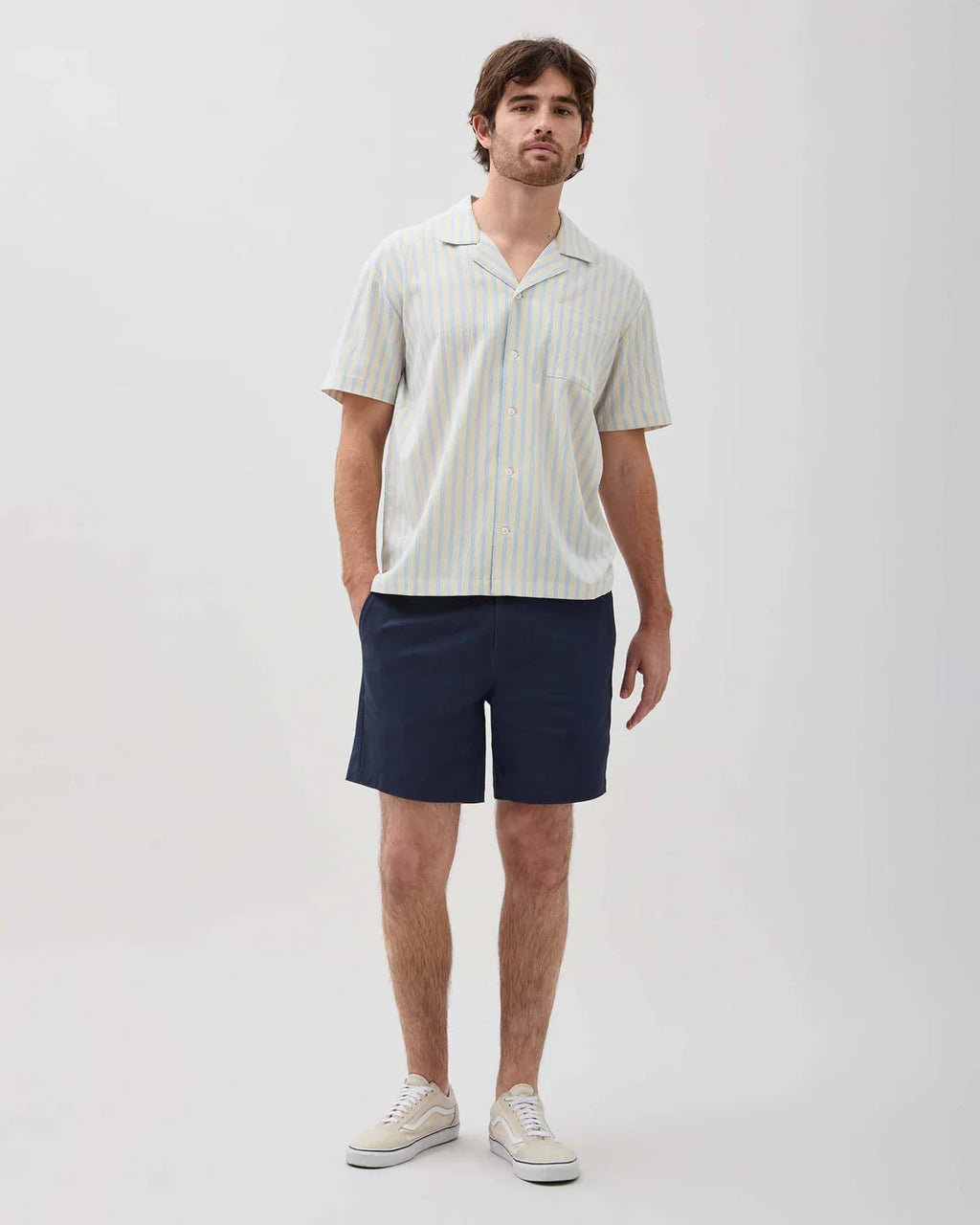 Stretch Twill Short | Blue Nights | Richer Poorer
