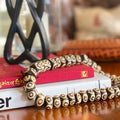 Large Handcarved Kenya Batik Bone Beads